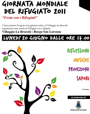 Festa con i rifugiati al Villaggio La Brocchi