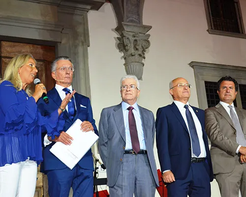 l'intervento della presidente dell'Istituto degli Innocenti Maria Grazia Giuffrida alla cena di beneficenza Il Cuore di Firenze del 10 settembre 2019