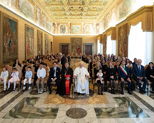 l'Istituto degli Innocenti in udienza privata da Papa Francesco