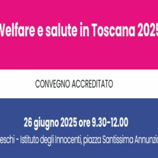 locandina del convegno Welfare e salute in Toscana