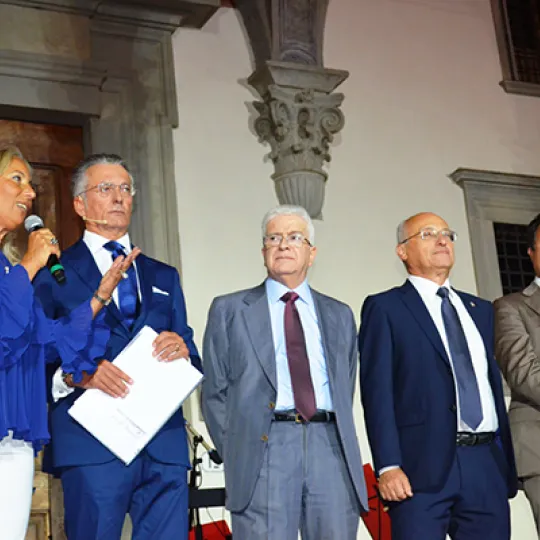 l'intervento della presidente dell'Istituto degli Innocenti Maria Grazia Giuffrida alla cena di beneficenza Il Cuore di Firenze del 10 settembre 2019